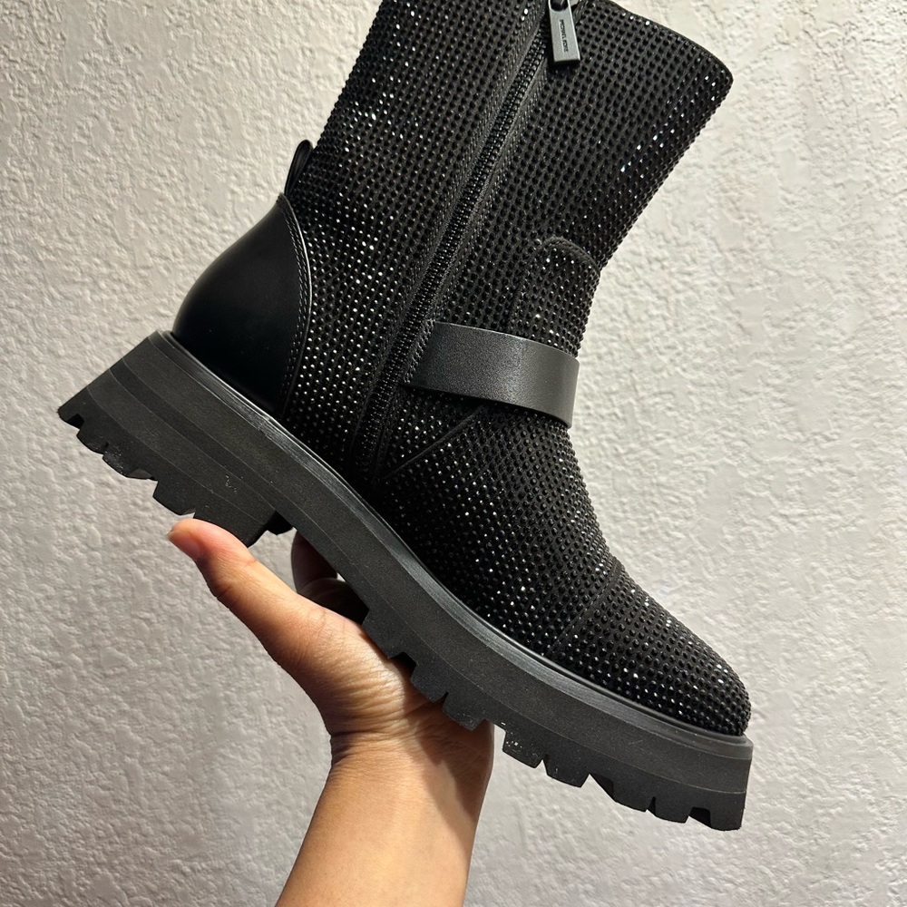Michael Kors Black Studded Ankle Boots